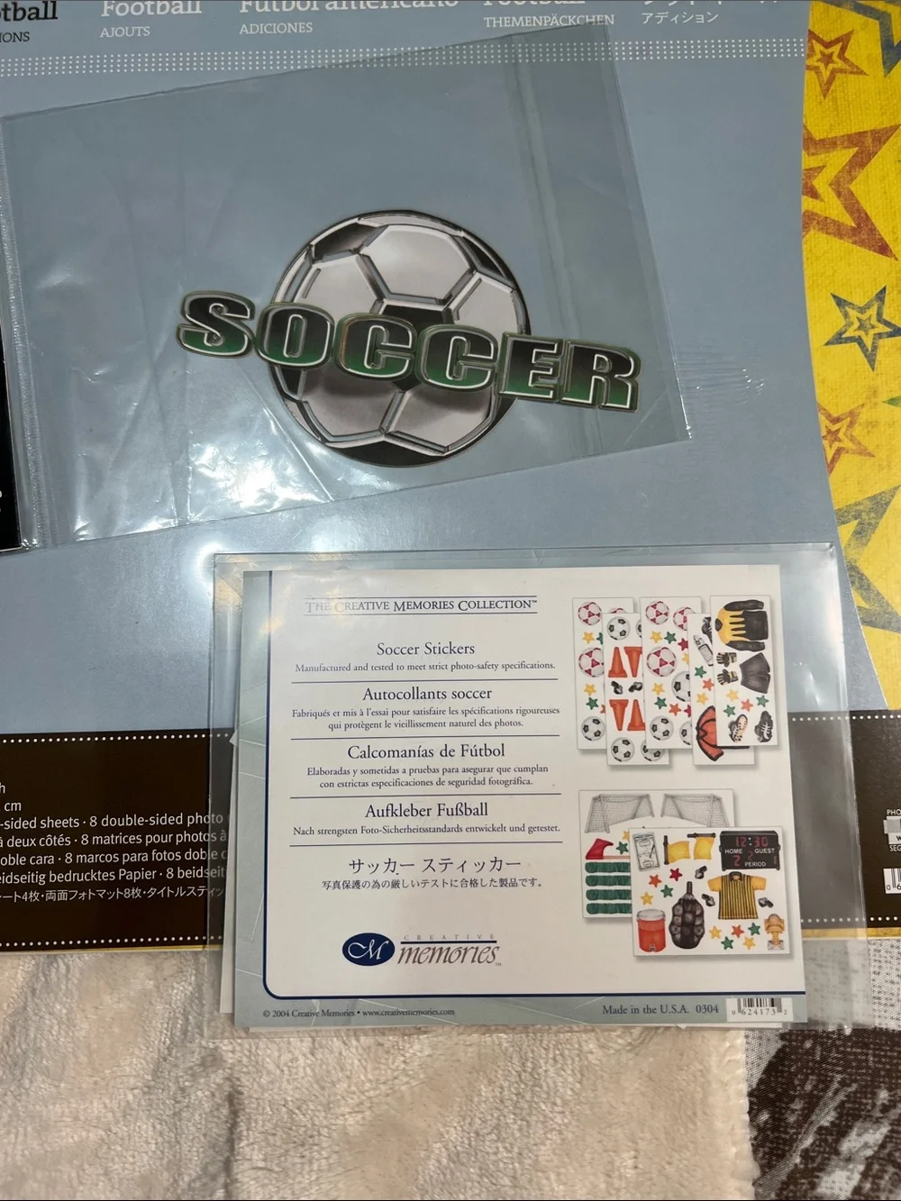 Creative Memories Sticker & Paper Assortment- Sports and Boys